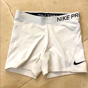 Nike white spandex
